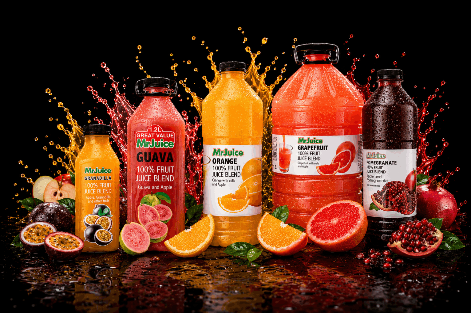 Mr Juice product range